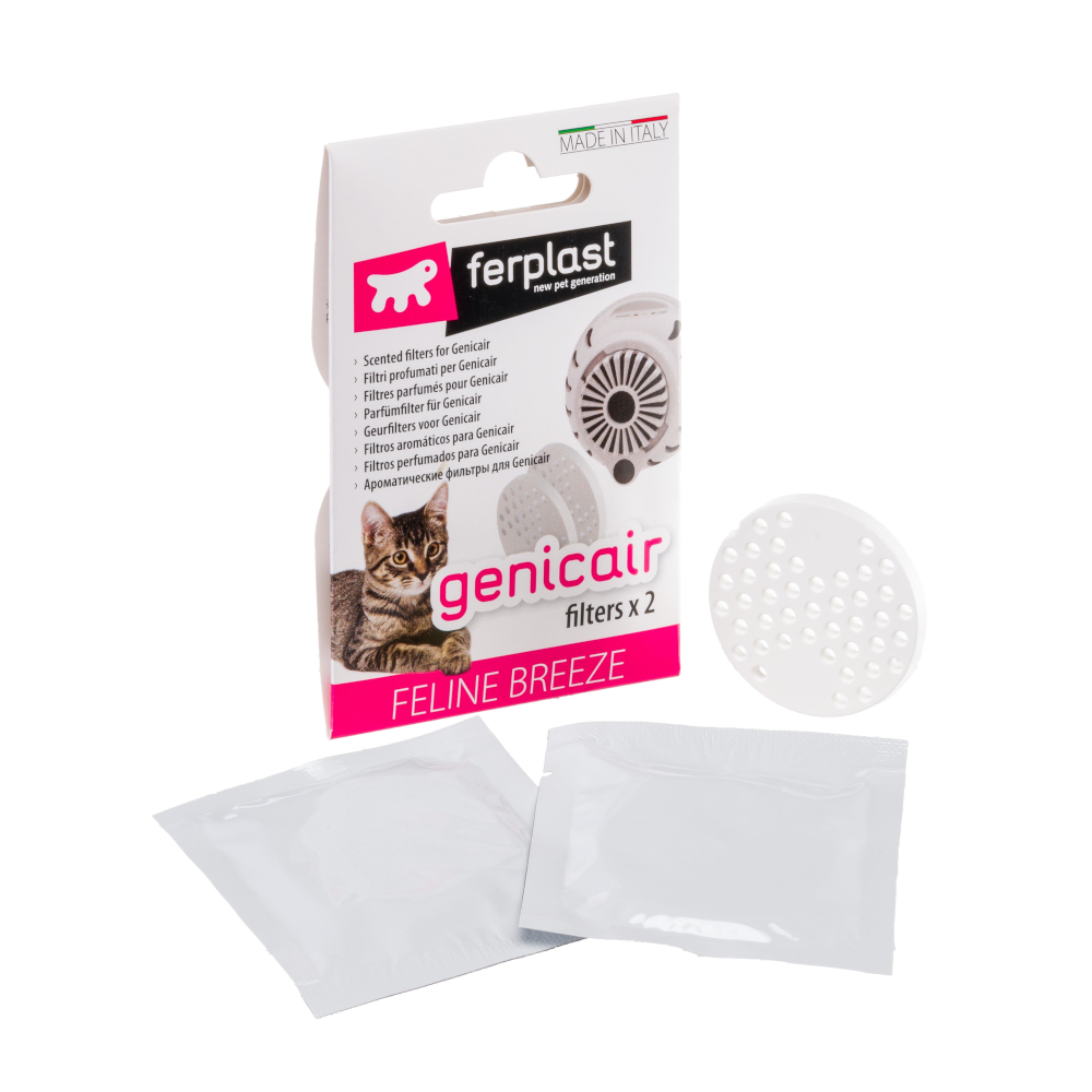 Ferplast elektroniczny pochłaniacz zapachów Genicair - Wymienny filtr (2 sztuki) miniaturka