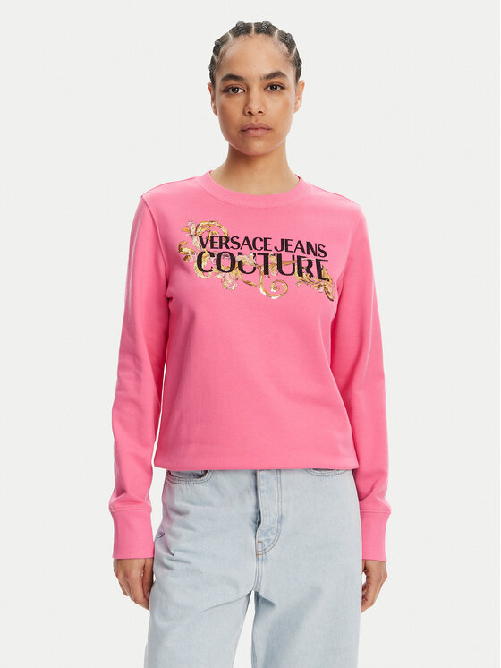 Versace Jeans Couture Bluza 78HAIC06 Różowy Regular Fit