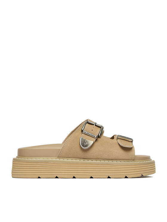 U.S. Polo Assn. Klapki EO-TANIA001W/6S1 Beżowy