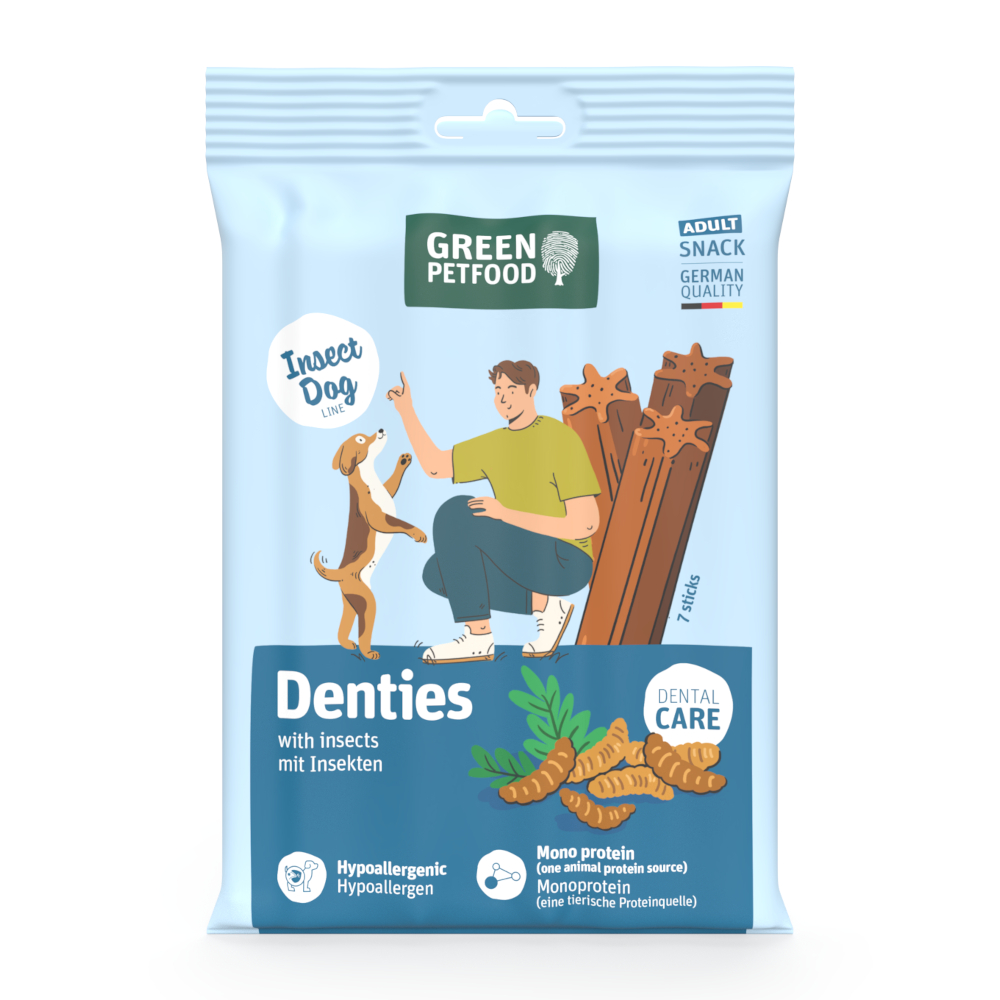 Green Petfood InsectDog Denties - 180 g miniaturka