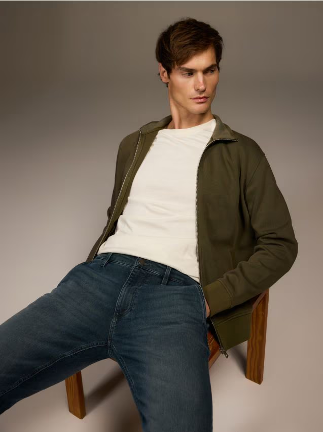 Reserved - Jeansy slim fit z efektem sprania - indigo jeans