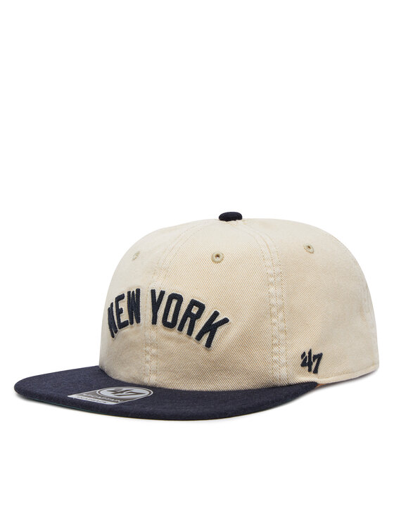 47 Brand Czapka z daszkiem MLB New York Yankees Fieldstone ’47 CAPTAIN RL B-FLDST17HTP Biały