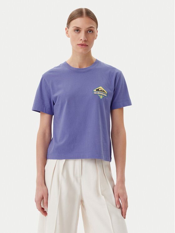 Quiksilver T-Shirt EQWZT03181 Fioletowy