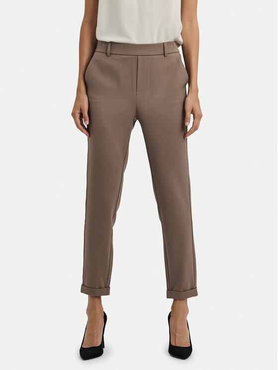 Vero Moda Chinosy Maya 10225280 Brązowy Regular Fit