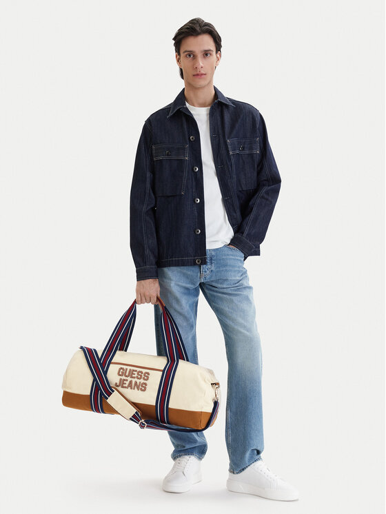 Guess Jeans Torba weekendowa M5BZ93 WL970 Écru