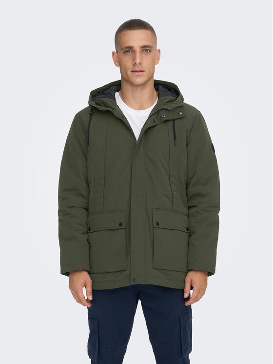 Only & Sons Kurtka zimowa 22022654 Szary Regular Fit