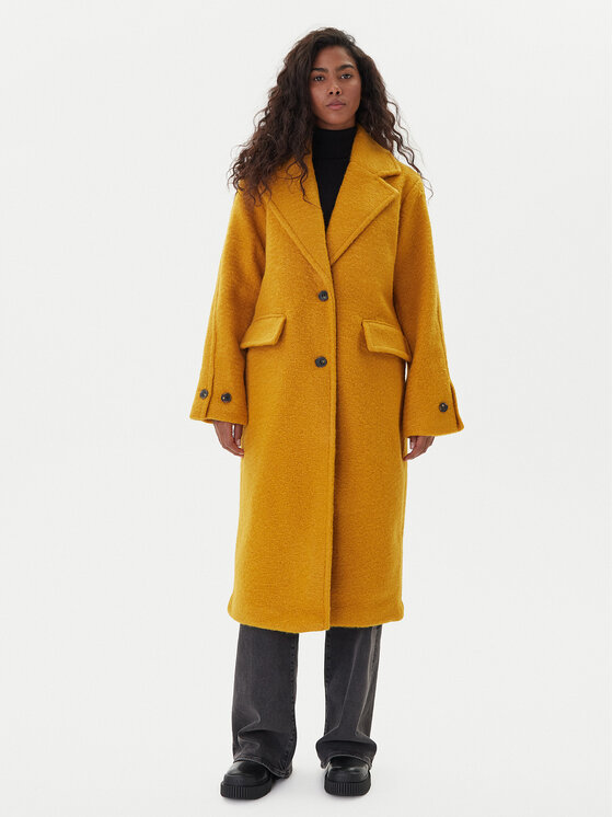 Vero Moda Płaszcz zimowy Anny Jolie 10333555 Żółty Regular Fit miniaturka