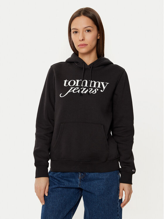 Tommy Jeans Bluza DW0DW20170 Czarny Regular Fit