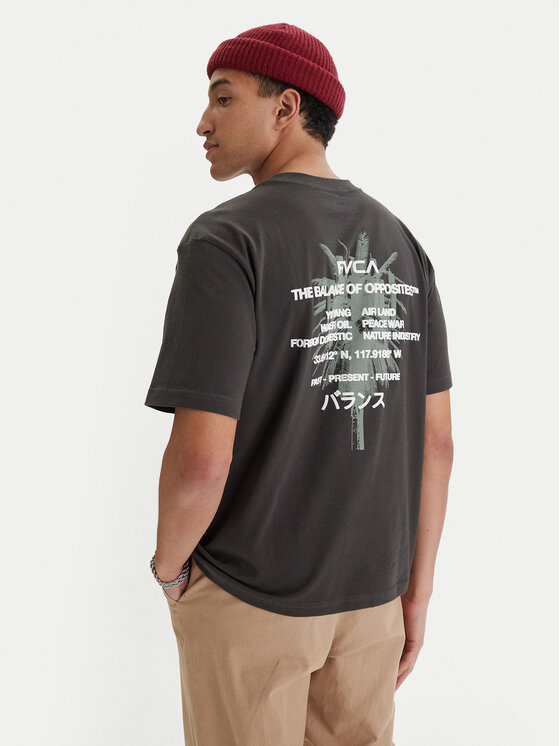 RVCA T-Shirt Signal EVYZT00300 Czarny Relaxed Fit