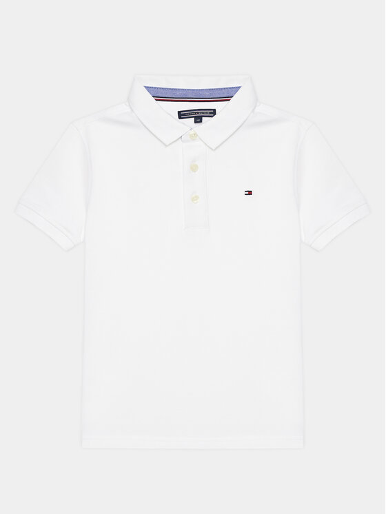 Tommy Hilfiger Polo KB0KB03975 Biały Regular Fit