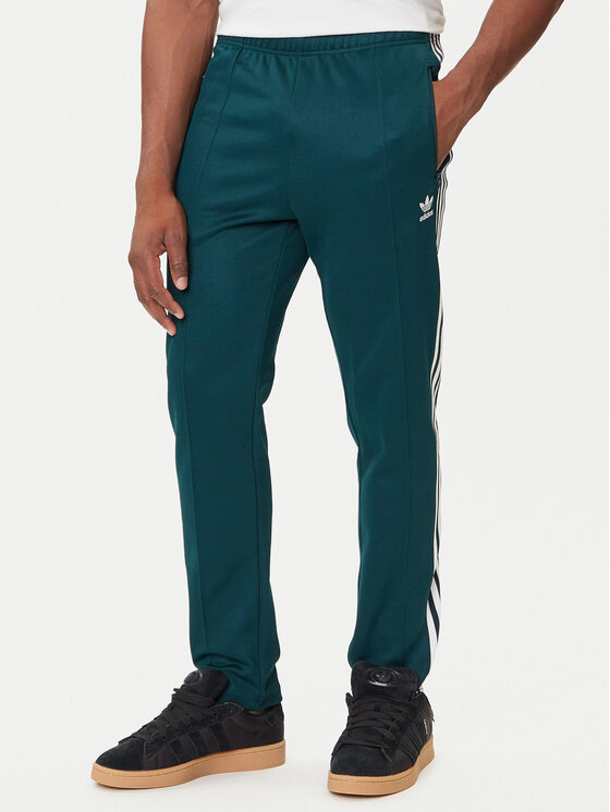 adidas Spodnie dresowe adicolor Classics Beckenbauer JY1275 Zielony Slim Fit
