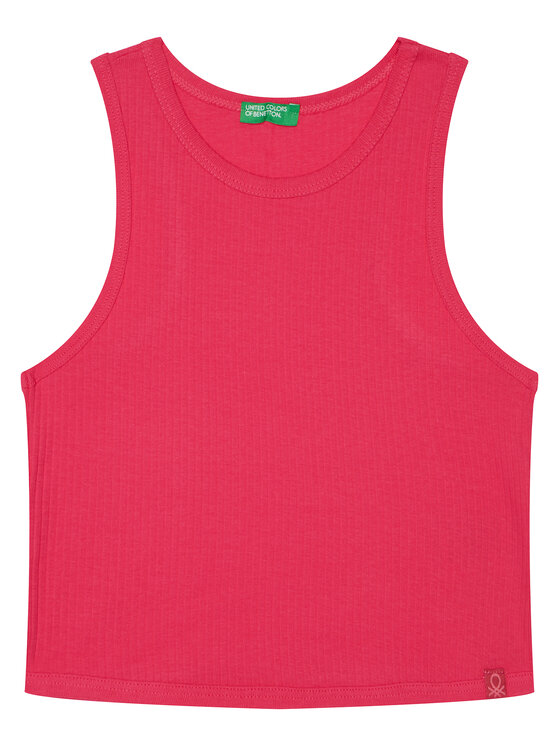United Colors Of Benetton Top 31H3CH01F Różowy Slim Fit miniaturka
