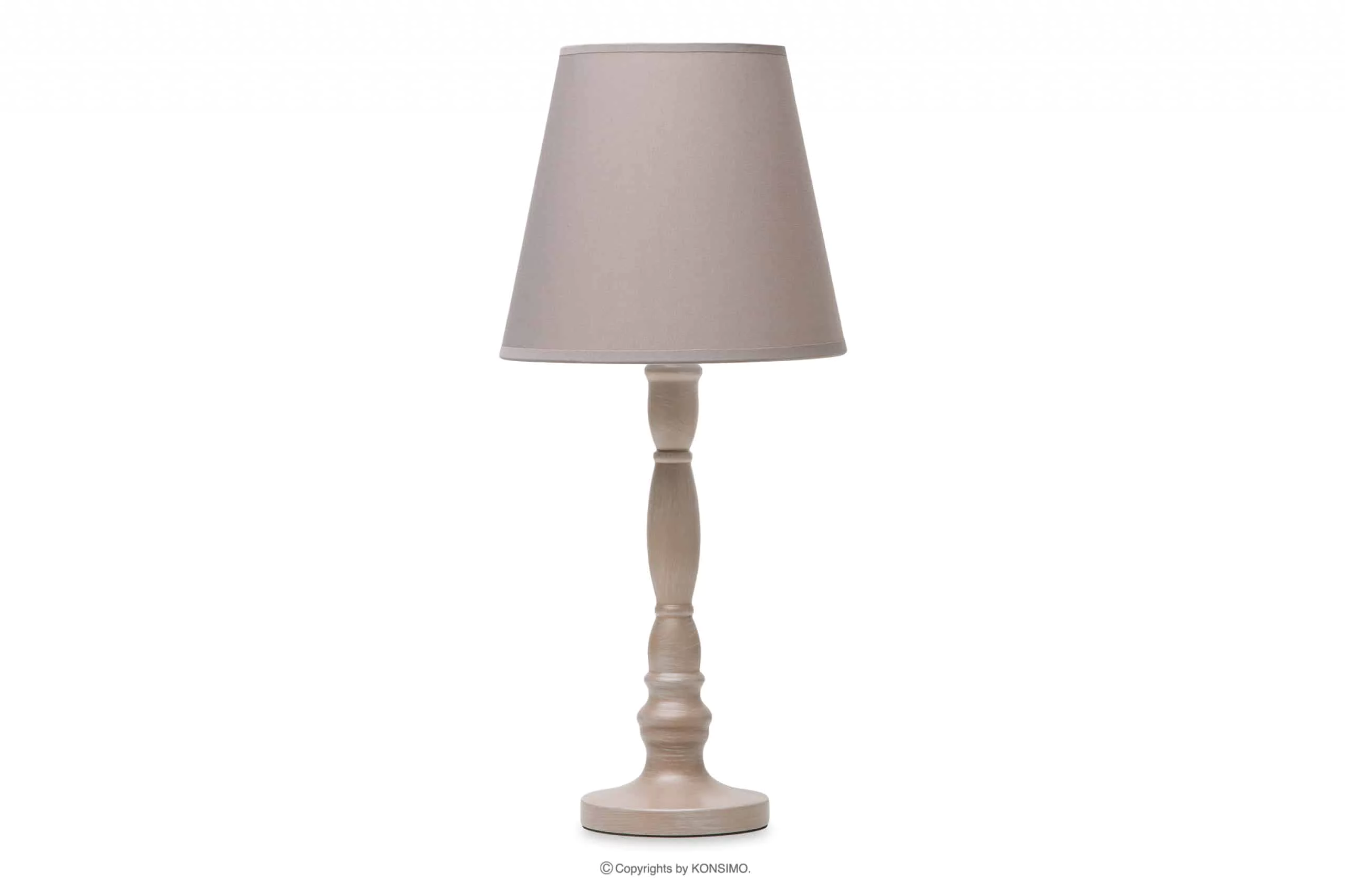 Beżowa lampka nocna klasyczna GITTA