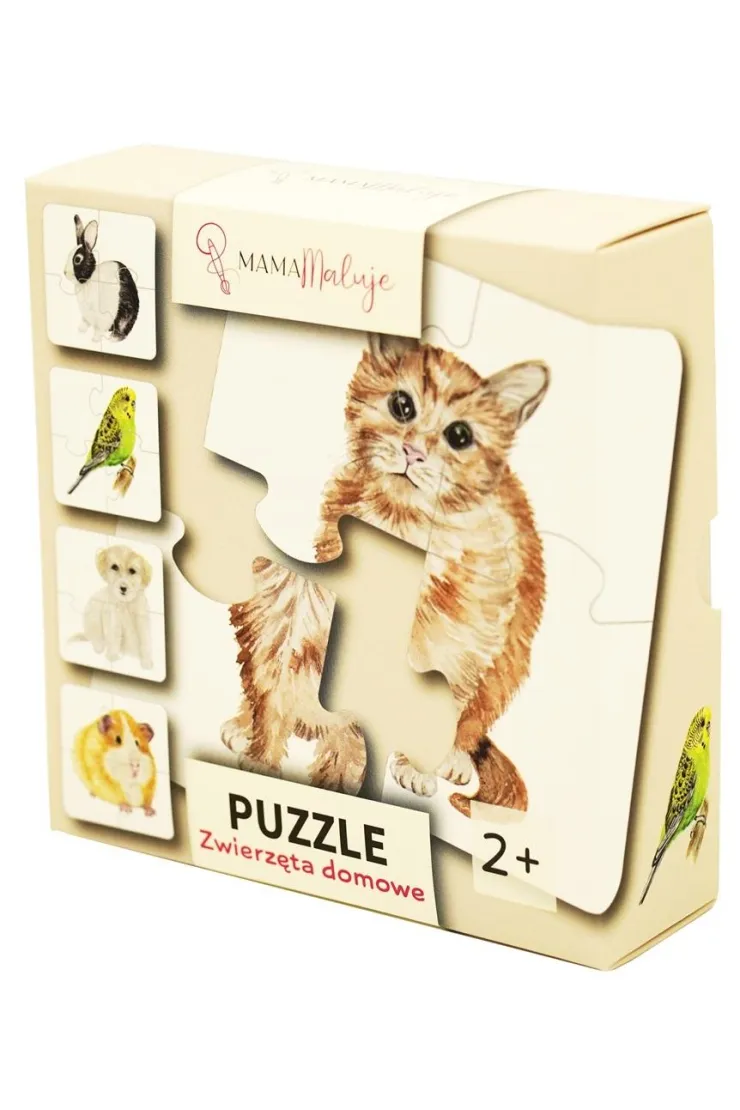 Puzzle 4 el. Zwierzęta domowe