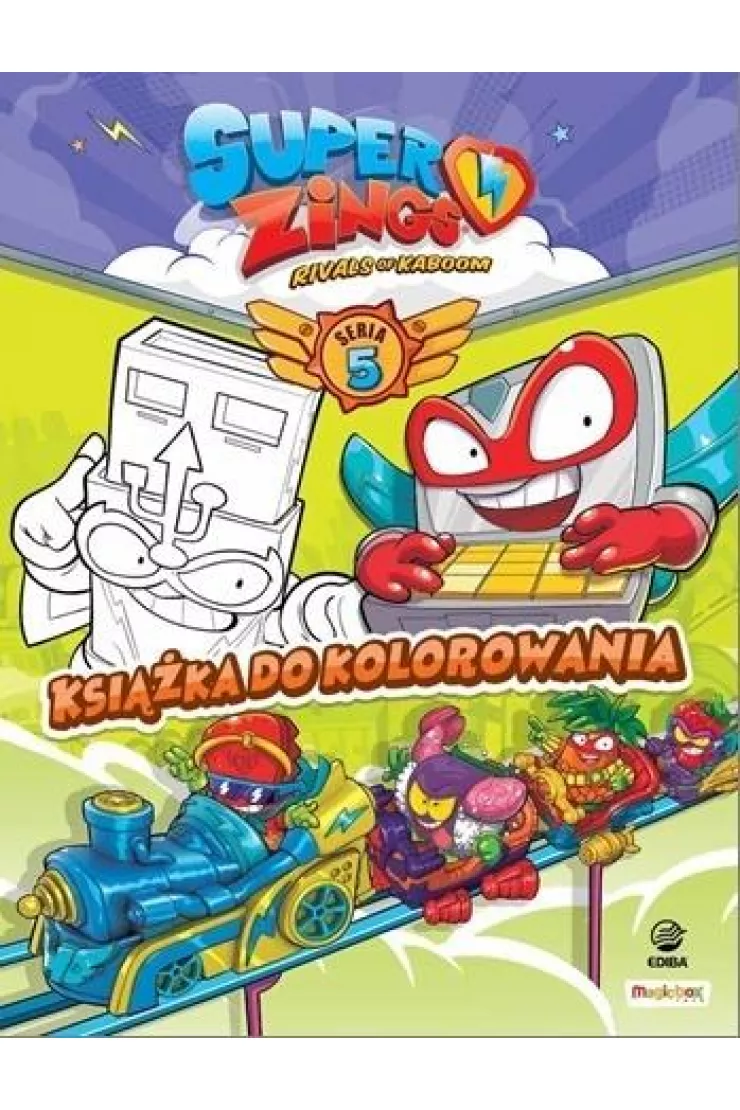 SuperZings. Książka do kolorowania + figurka