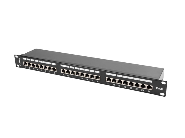 Patch panel teleinformatyczny Lanberg PPS6-1024-B 24 porty