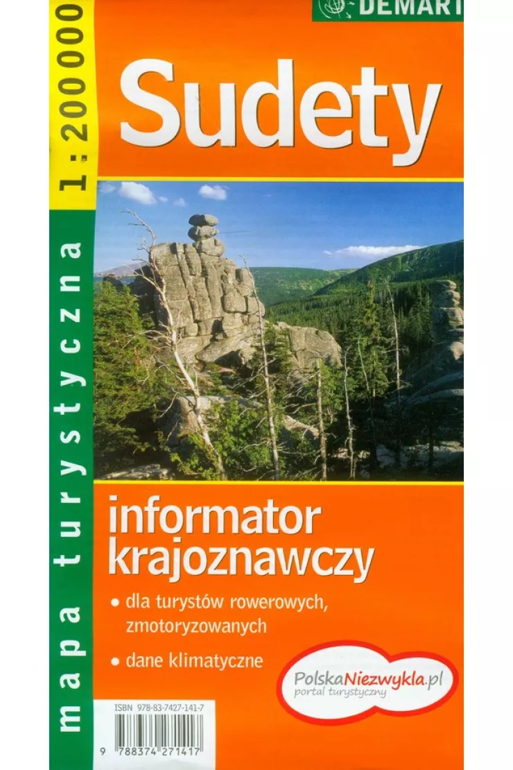 Mapa turystyczna Sudety 1:200 000