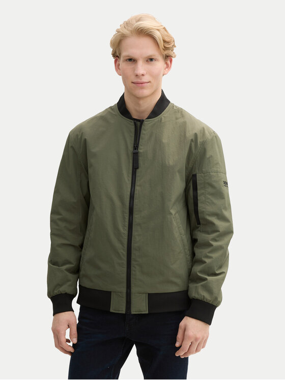 Tom Tailor Denim Kurtka bomber 1043828 Zielony Regular Fit miniaturka