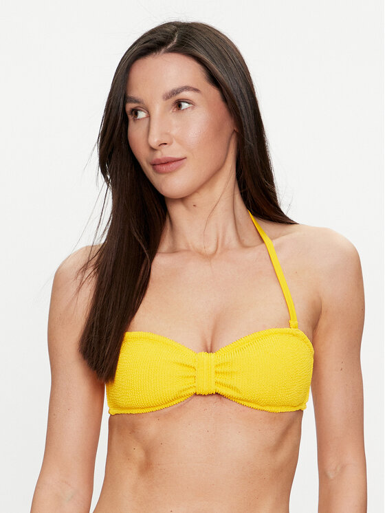 Hunkemöller Góra od bikini Crinkle 205678 Żółty