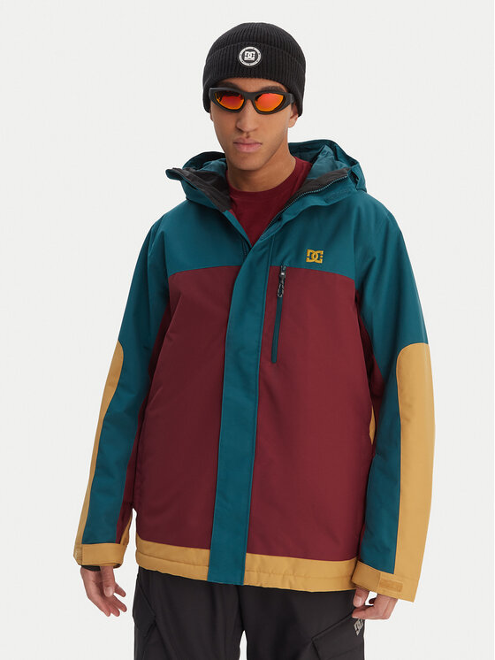 DC Shoes Kurtka narciarska Defiant ADYTJ03089 Bordowy Regular Fit miniaturka