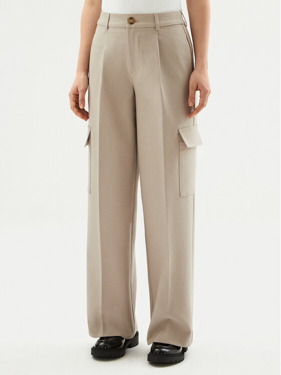 Calvin Klein Jeans Spodnie palazzo J20J224848 Szary Relaxed Fit