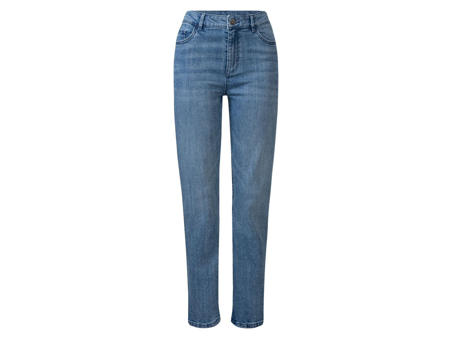esmara® Jeansy damskie straight fit (Jasnoniebieski, 36, wysoka sylwetka)