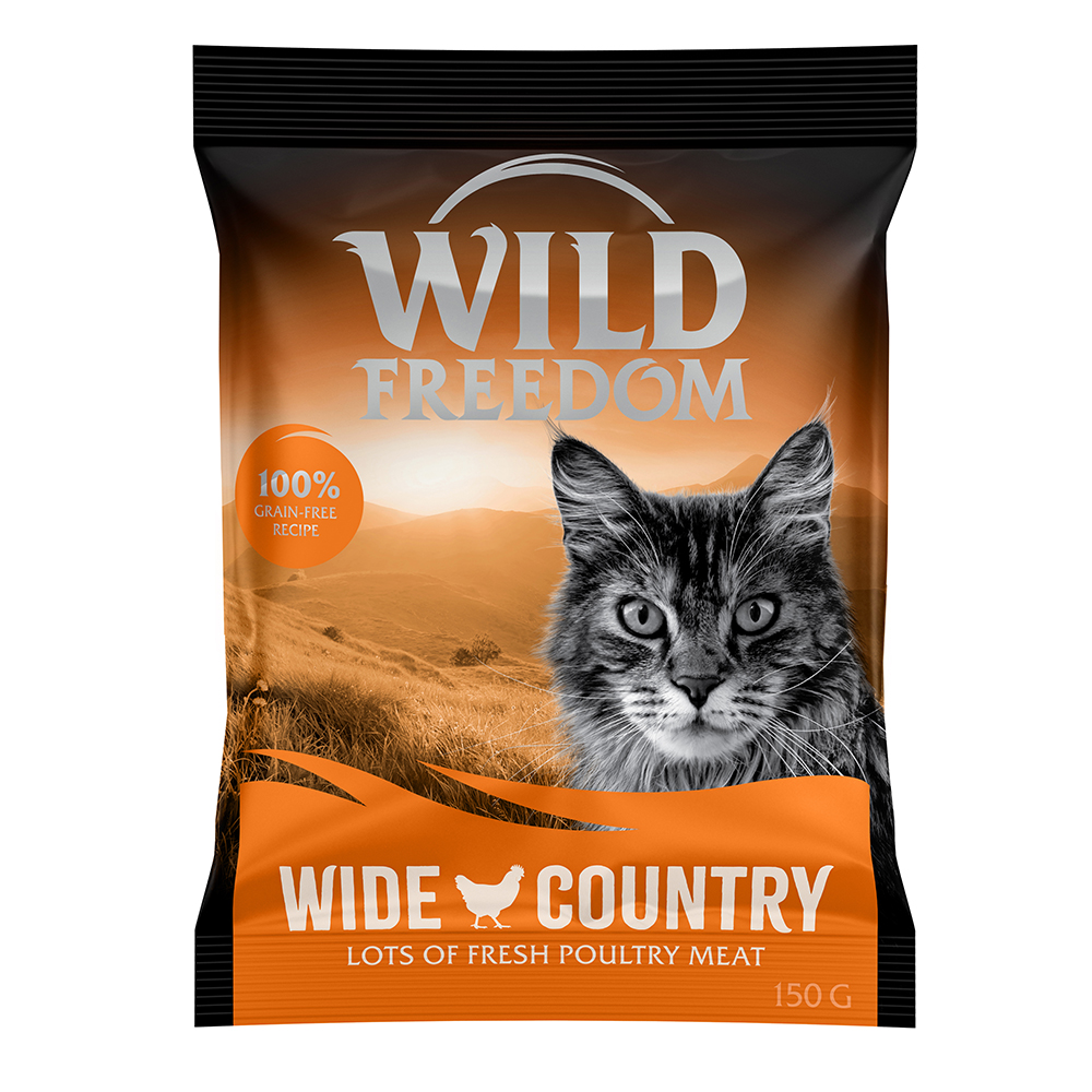 Pakiet próbny Wild Freedom Adult bez zbóż, karma sucha dla kota, 150 g - "Wide Country", drób miniaturka