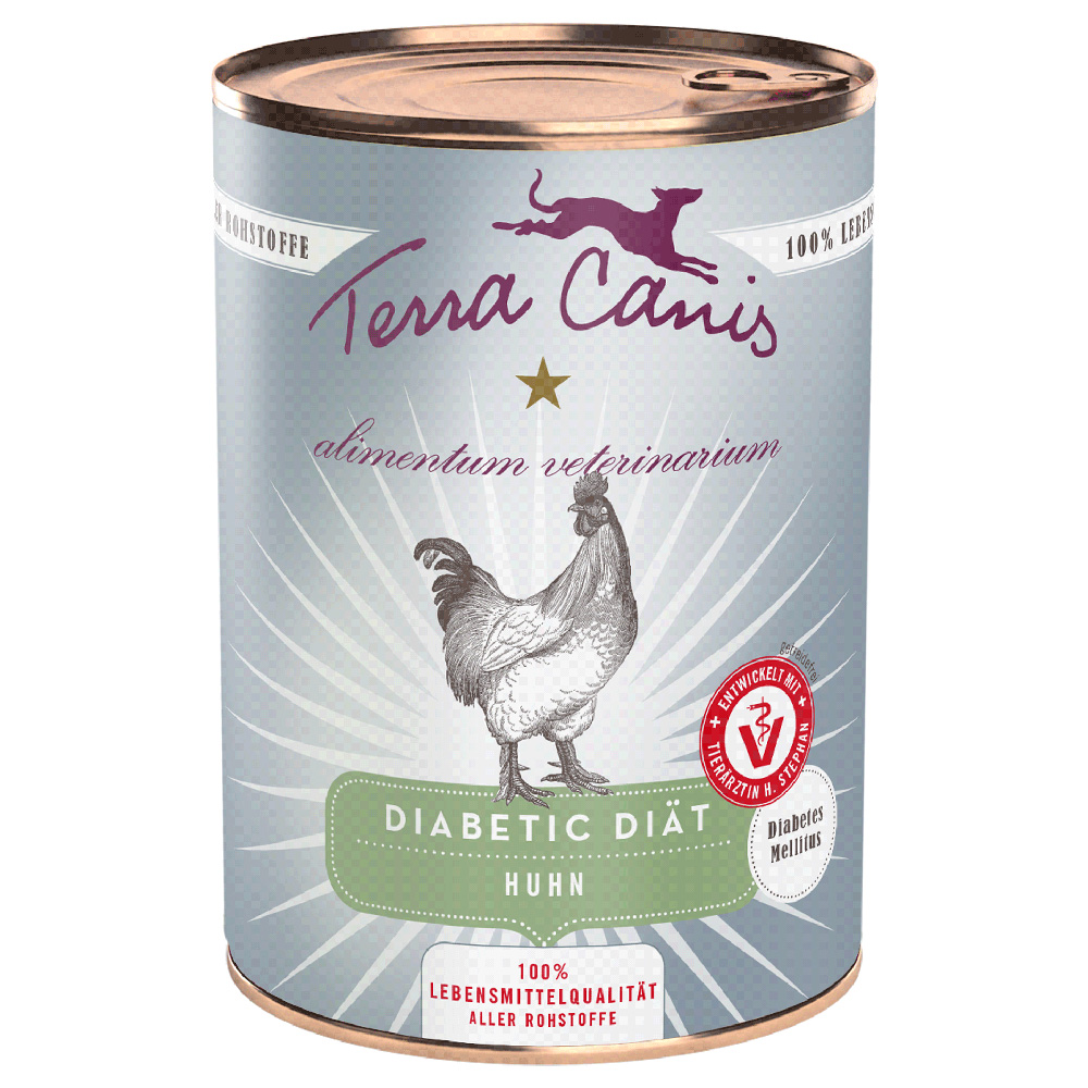 Korzystny pakiet Terra Canis Alimentum Veterinarium Diabetic Diet, 12 x 400 g - Kurczak