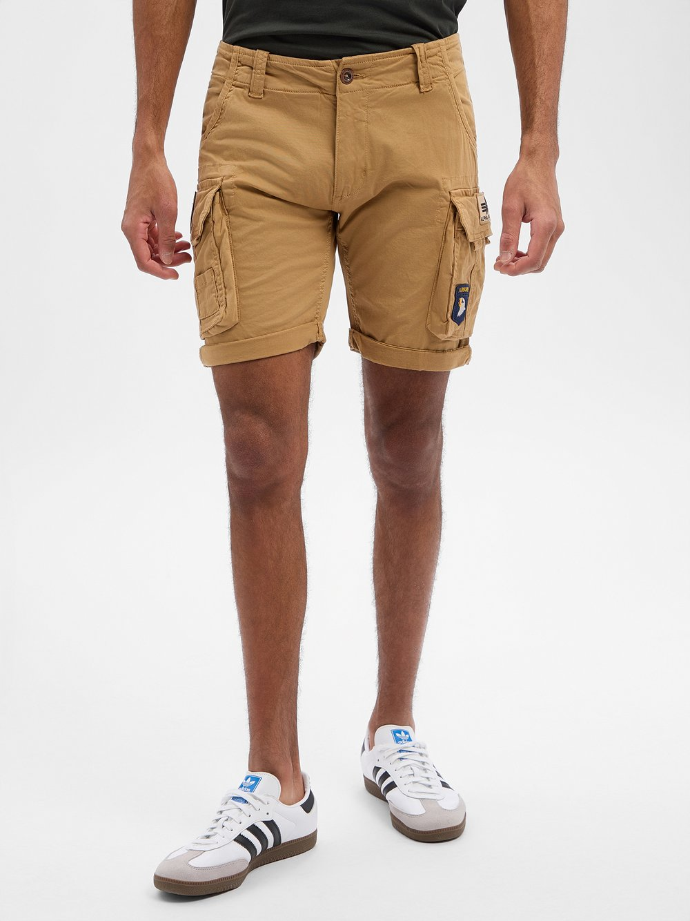 Alpha Industries Spodenki Mężczyźni Bawełna beżowy, 34
