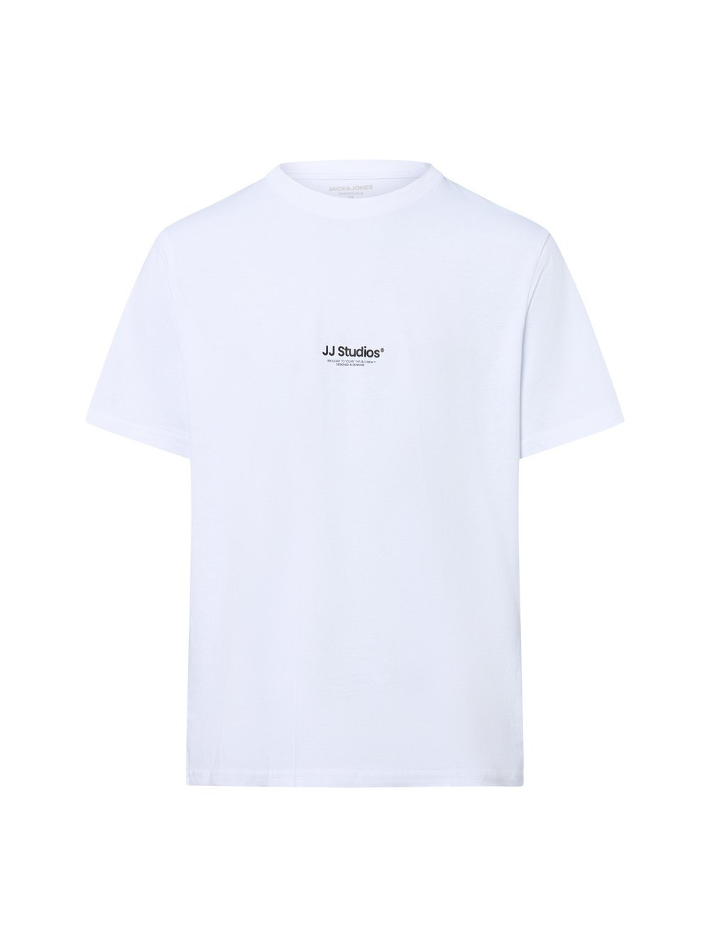 Jack & Jones Koszulka męska - JJEsoho Mężczyźni Bawełna biały, XXL