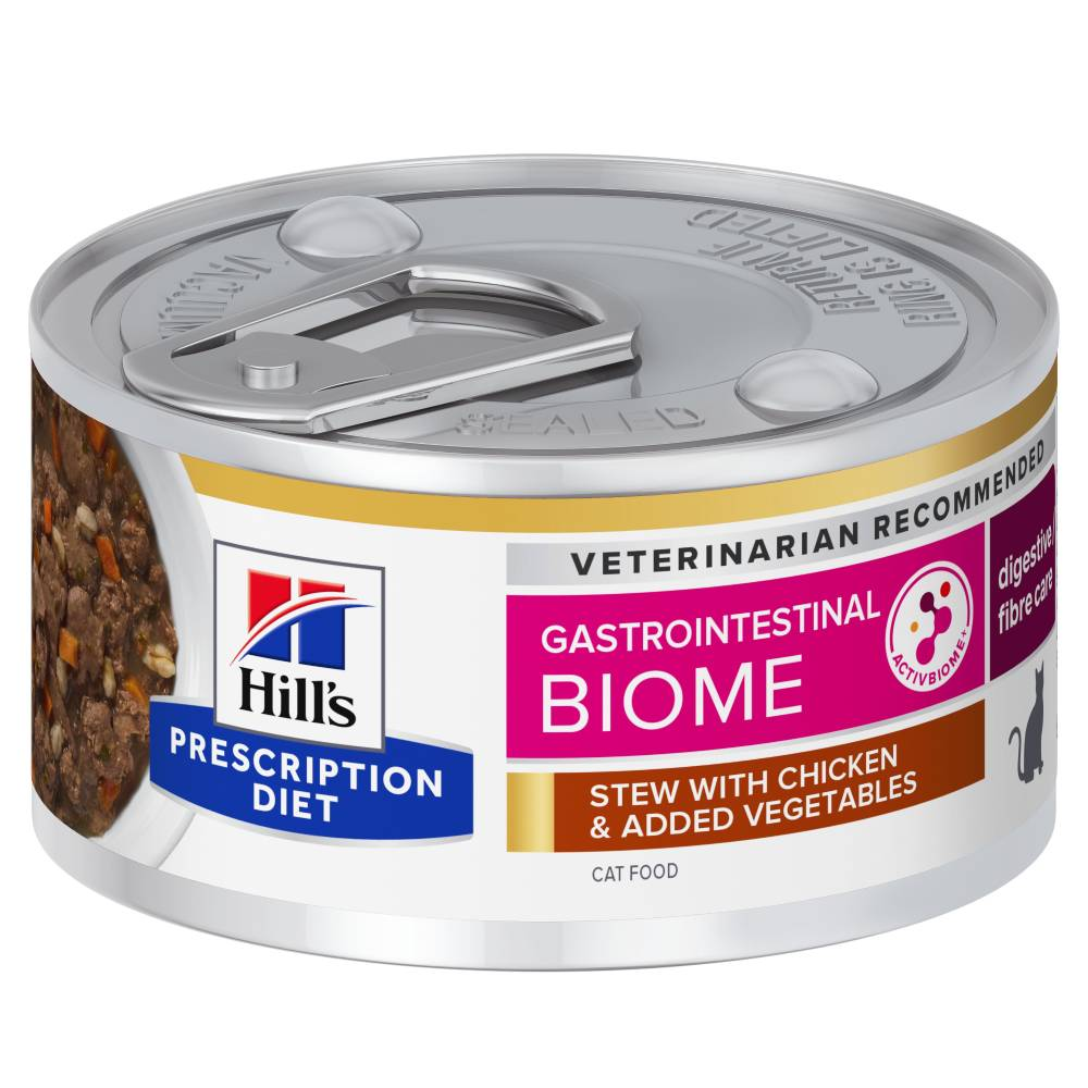 36 x 85 g / 72 x 82 g / 72 x 156 g Hill's Prescription Diet, karma mokra dla kota w super cenie! - Gastrointestinal Biome, kurczak z warzywami, 72 x 82 g