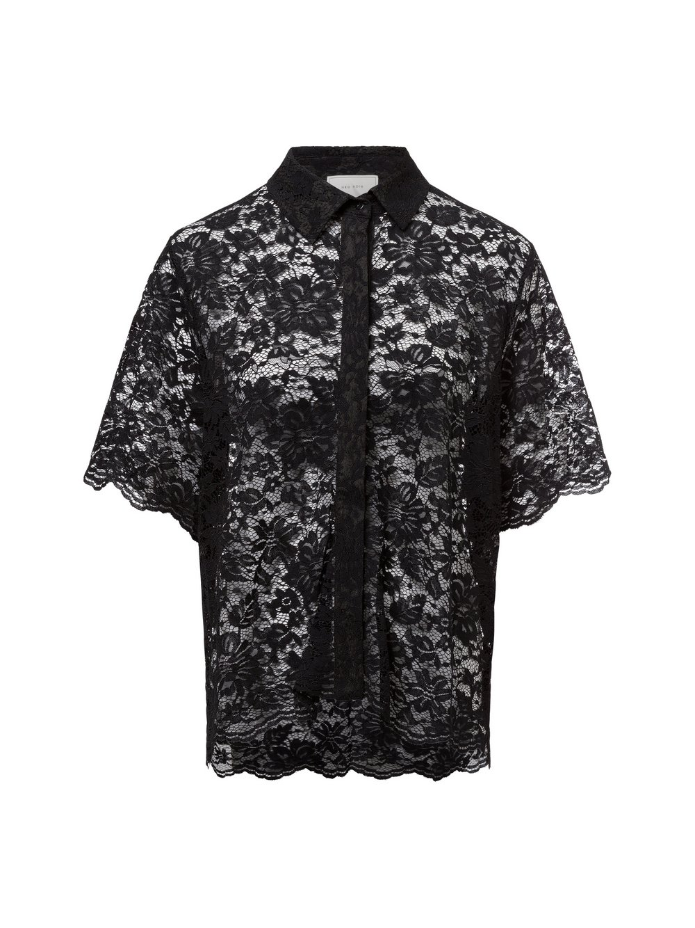 Neo Noir Bluzka damska - Lamari Lace Kobiety Sztuczne włókno czarny, 34