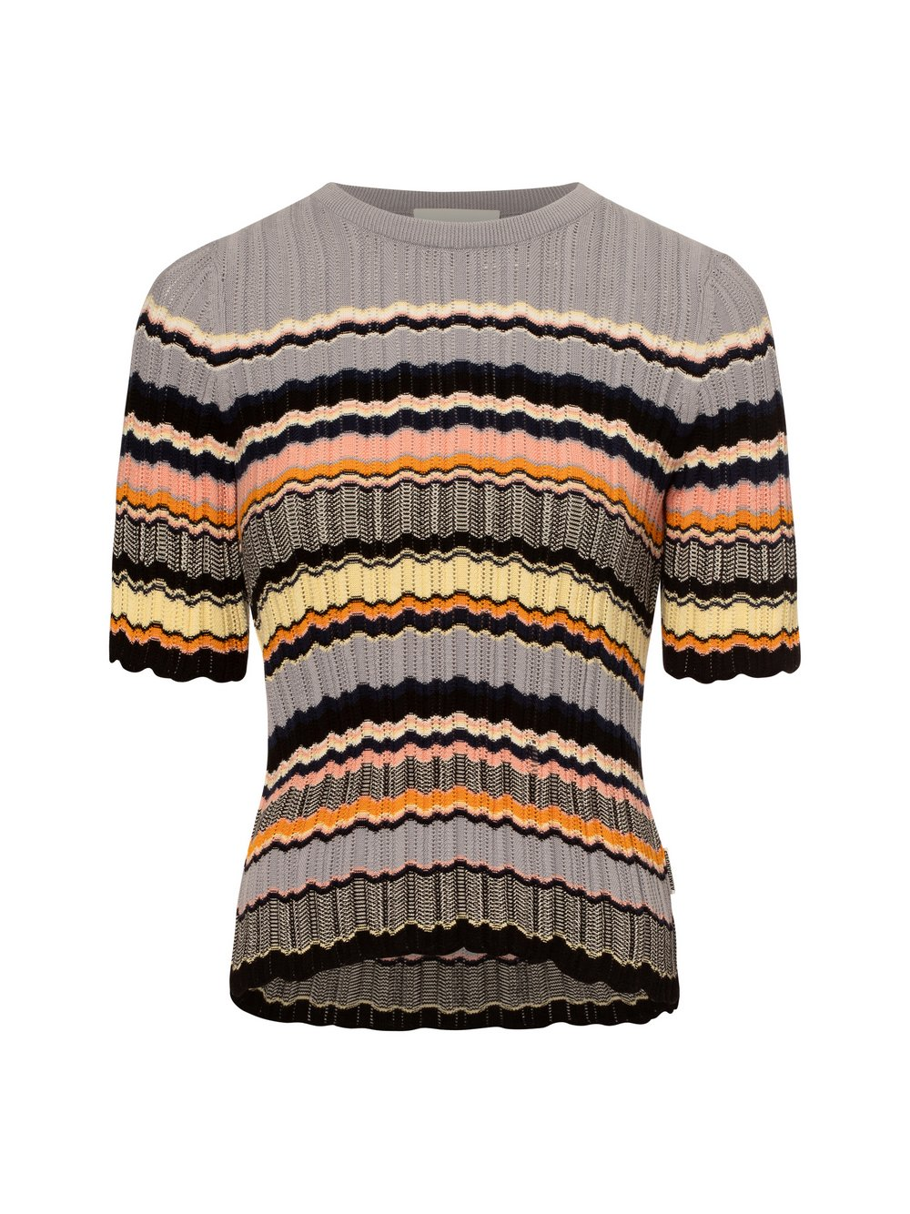 ARMEDANGELS Sweter damski z haftem - Maaya Kobiety Bawełna lila|wielokolorowy, S