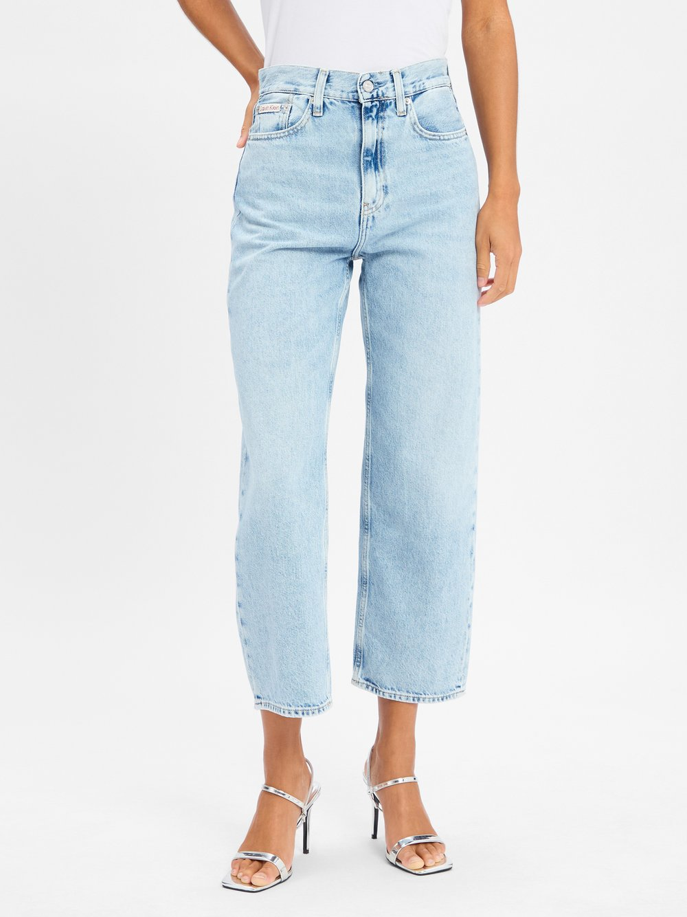 Calvin Klein Jeans Dżinsy o dopasowanym kroju Kobiety Bawełna niebieski, 26-30