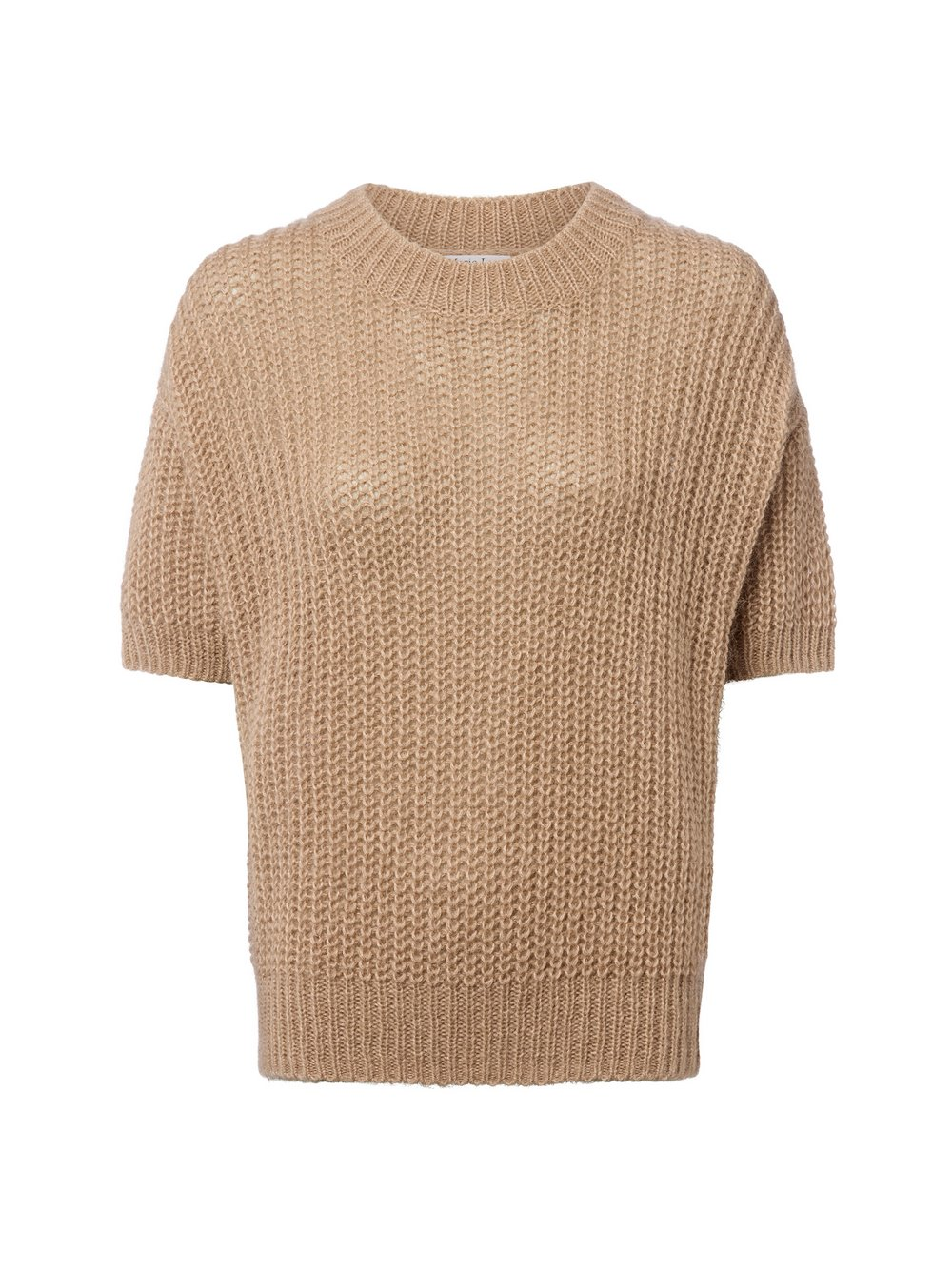 Marie Lund Damski sweter z dzianiny Marie Lund z mieszanki wełny Kobiety beżowy, XL/XXL