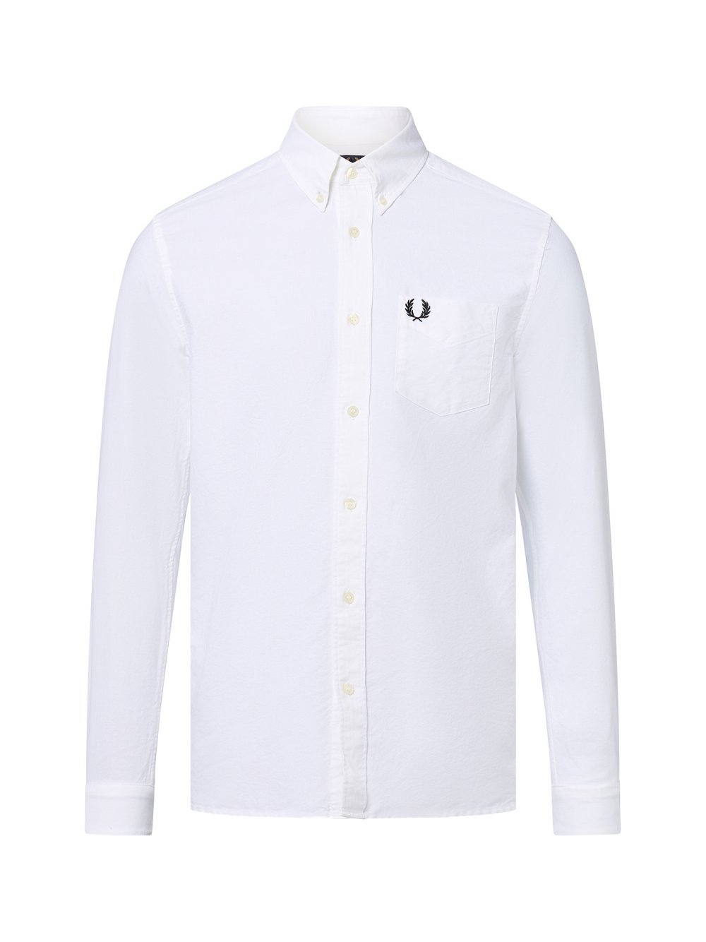 Fred Perry Męska koszula bawełniana Mężczyźni Slim Fit Bawełna biały, L