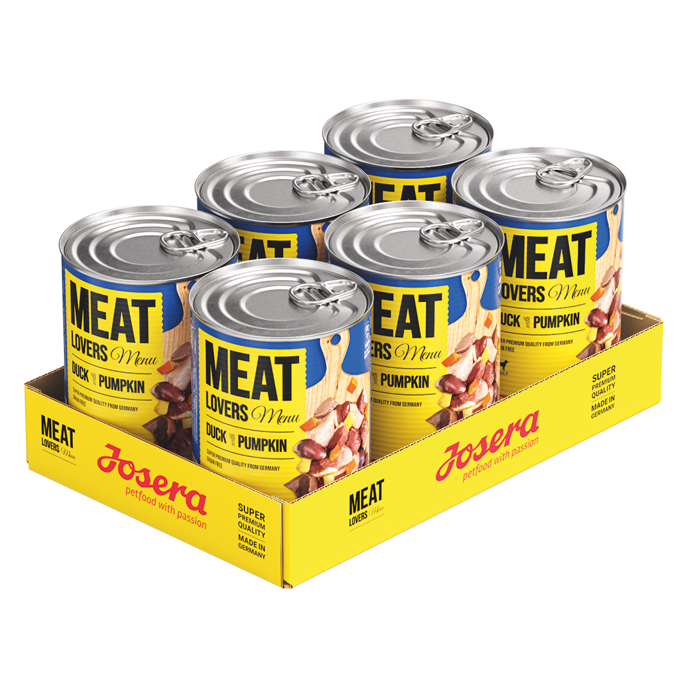 Josera Meatlovers Menu, 6 x 400 g - Kaczka i dynia (stara szata graficzna)