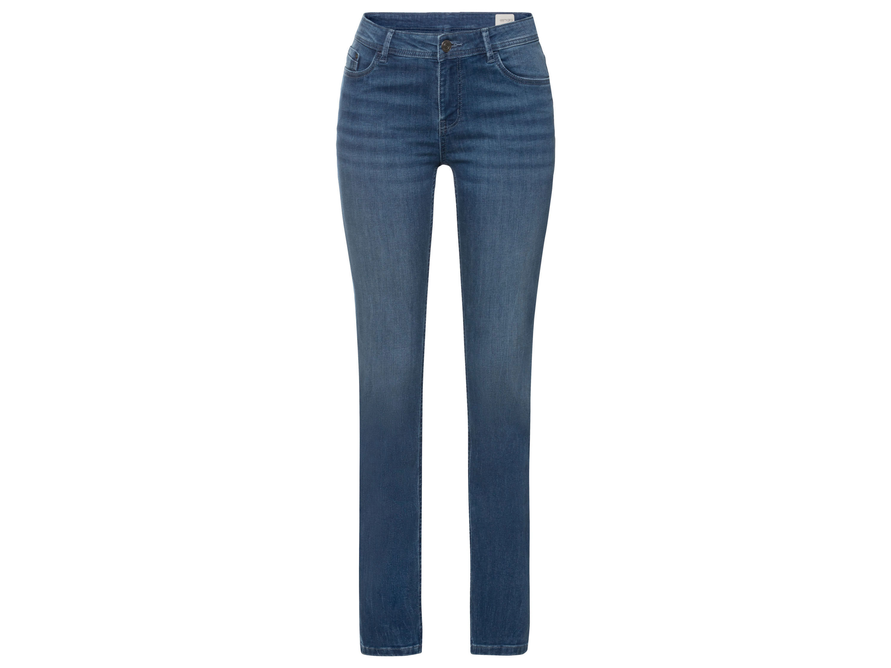 esmara® Jeansy damskie slim fit (Standardowa długość, Niebieski, 34)