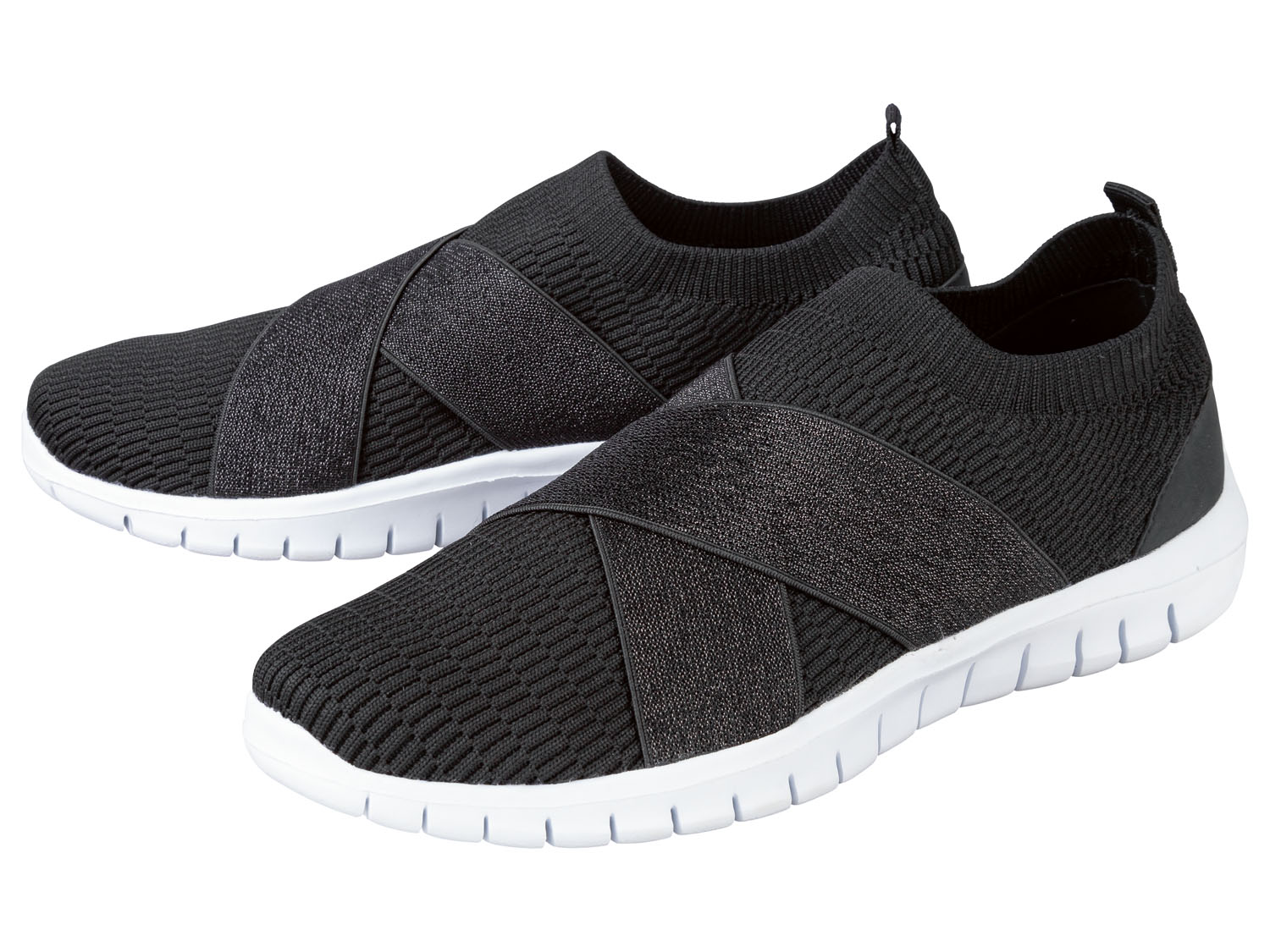 esmara® Sneakersy damskie, z technologią "na boso" (Czarny, 37)