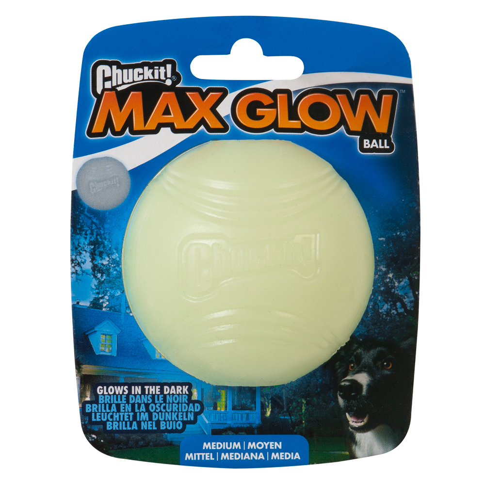 Chuckit! Max Glow Ball świecąca piłka dla psa -  Śr. 6,5 cm
