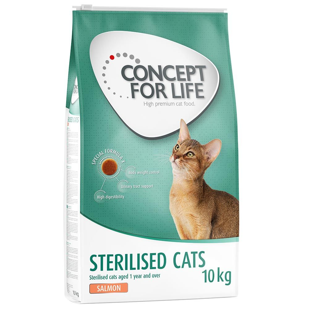 Concept for Life Sterilised Cats, łosoś - 10 kg