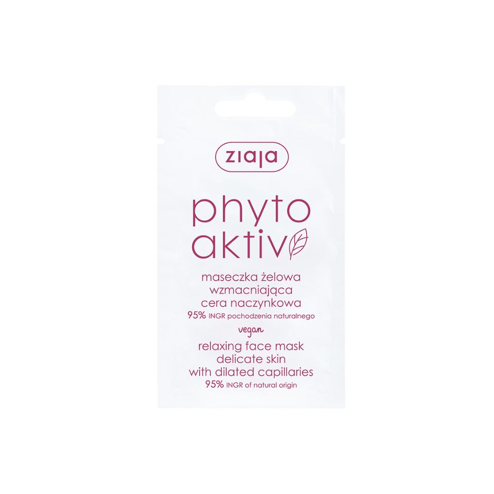Ziaja Phytoactiv Maseczka żelowa wzmacniająca do cery naczynkowej 7 ml miniaturka