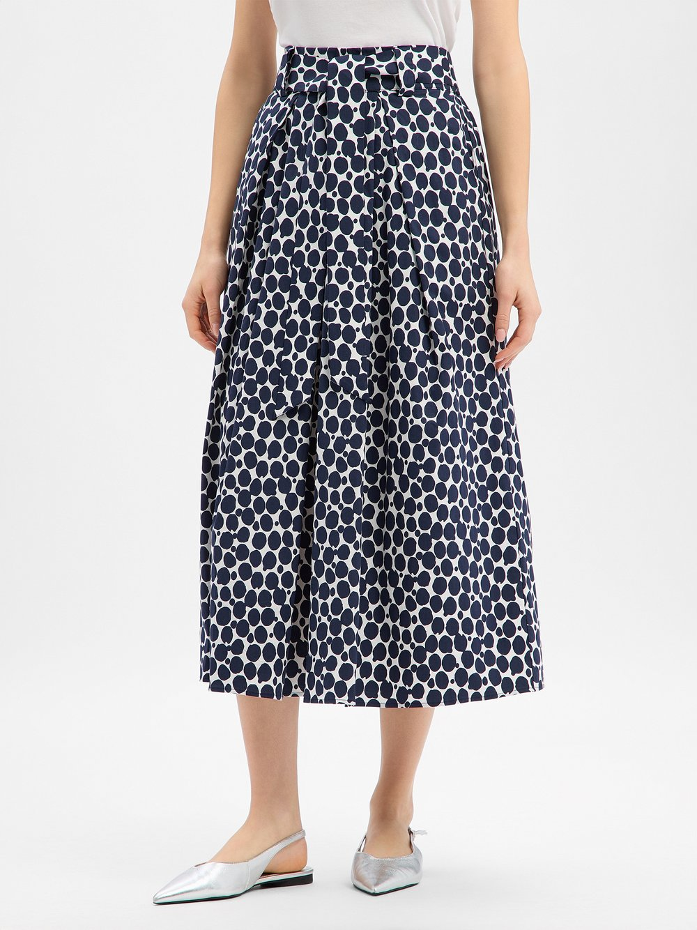 More & More Damska spódnica maxi Kobiety Sztuczne włókno niebieski, 34
