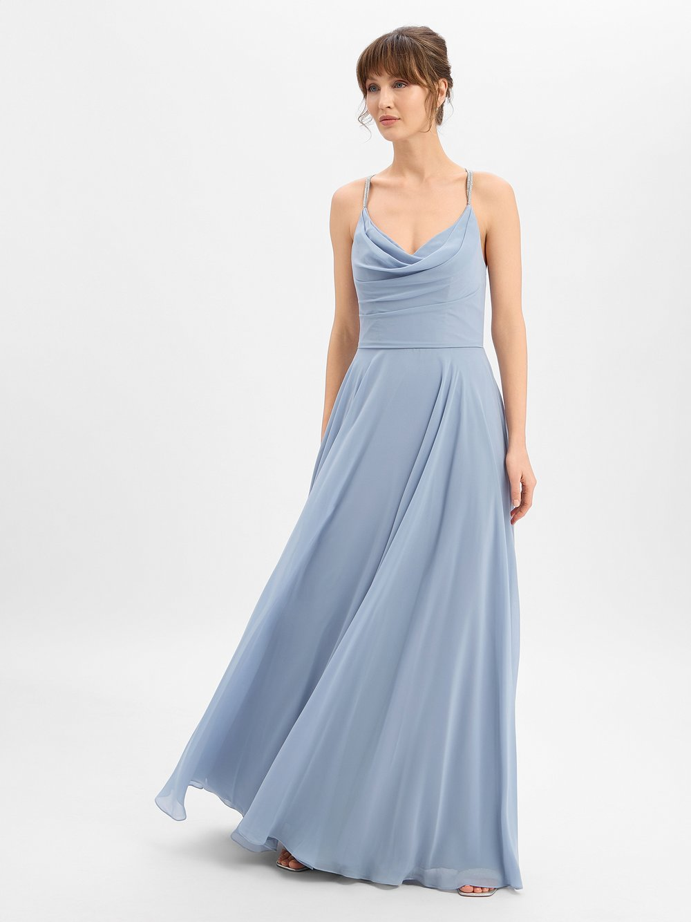 Luxuar Fashion Damska sukienka wieczorowa Kobiety niebieski, 32