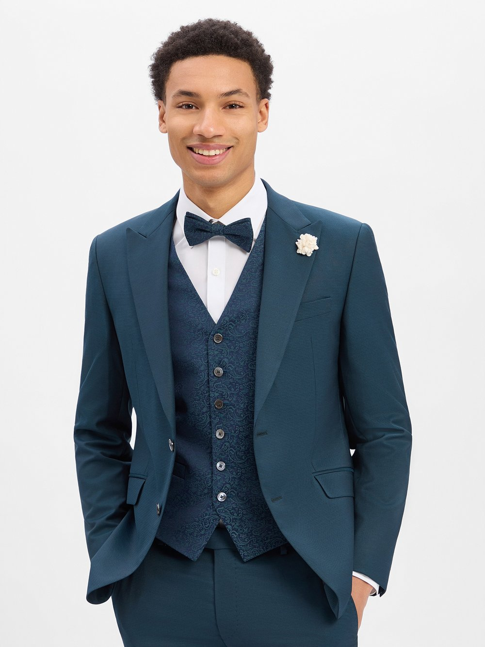 JOOP! Męska kurtka modułowa - WeddingHawker Mężczyźni Slim Fit niebieski|zielony, 50