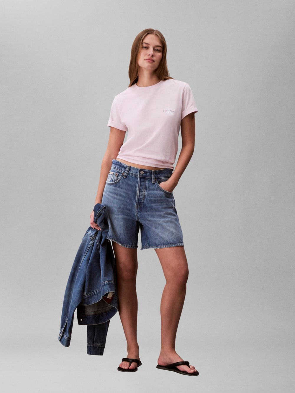 Calvin Klein Jeans Koszulka damska - 2-pak Kobiety Bawełna różowy, S