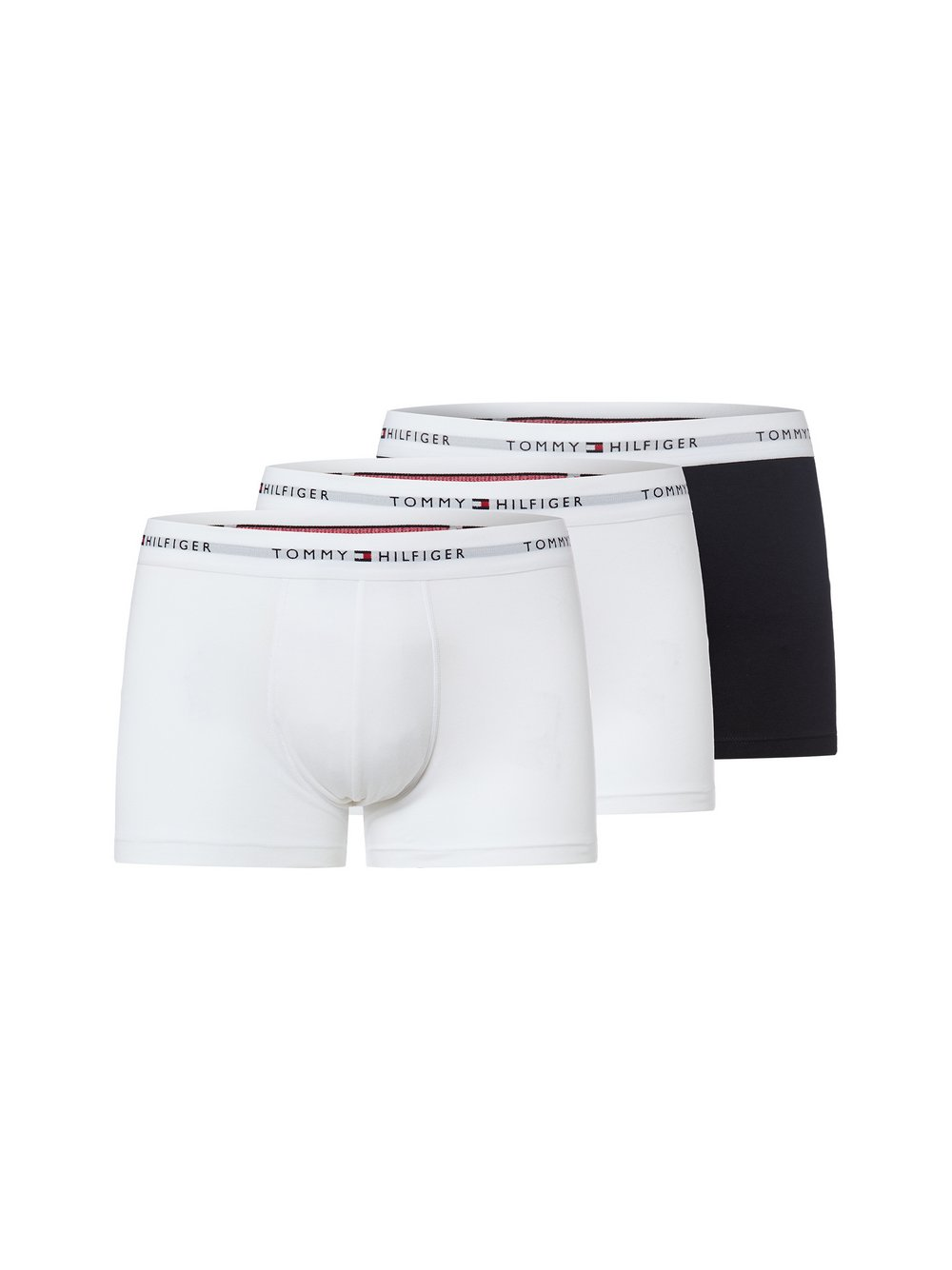 Tommy Hilfiger Męskie kąpielówki w 3-paku Mężczyźni Bawełna biały, L