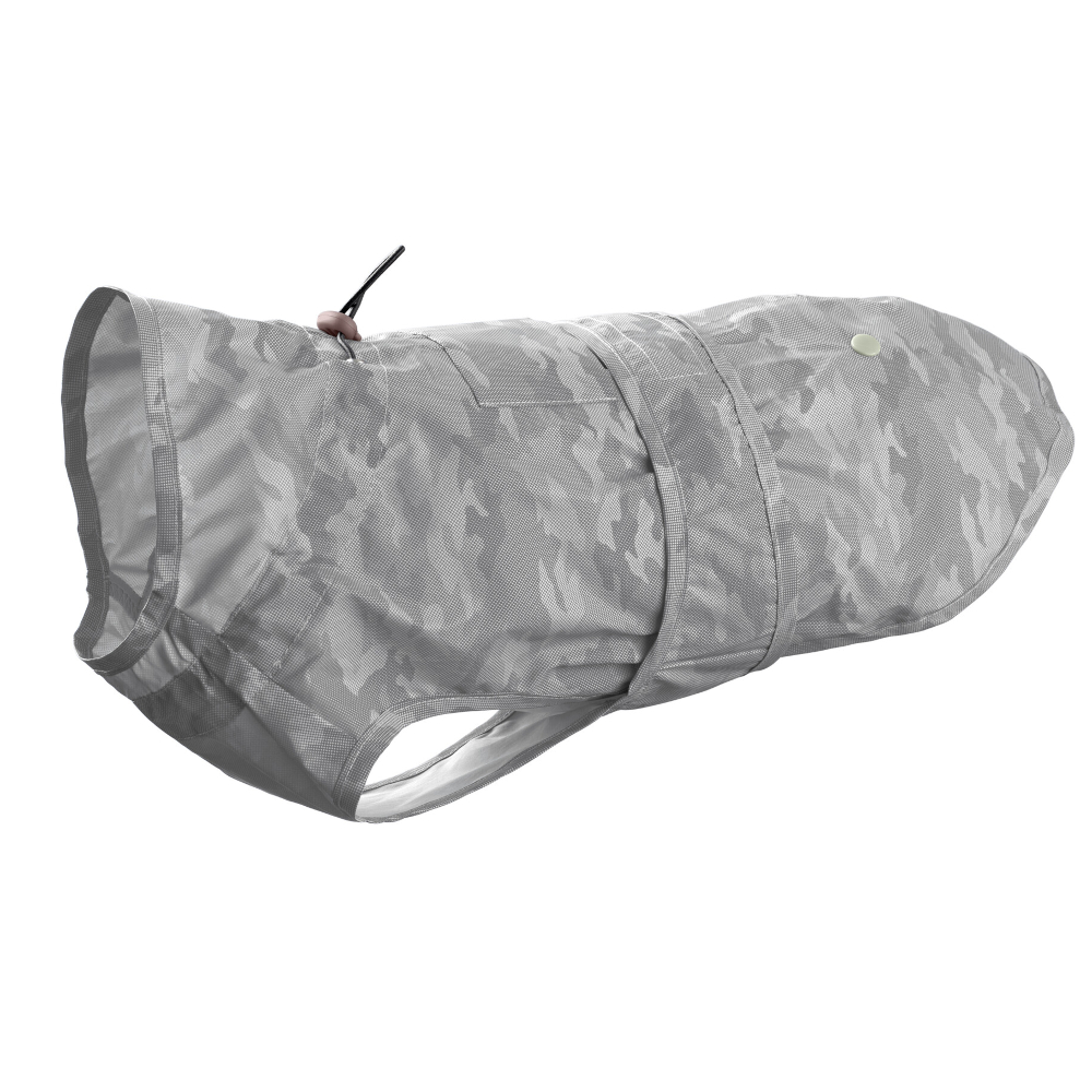 HUNTER płaszcz przeciwdeszczowy Huka to go, srebrny/odblaskowy - Długość grzbietu  ok. 45 cm