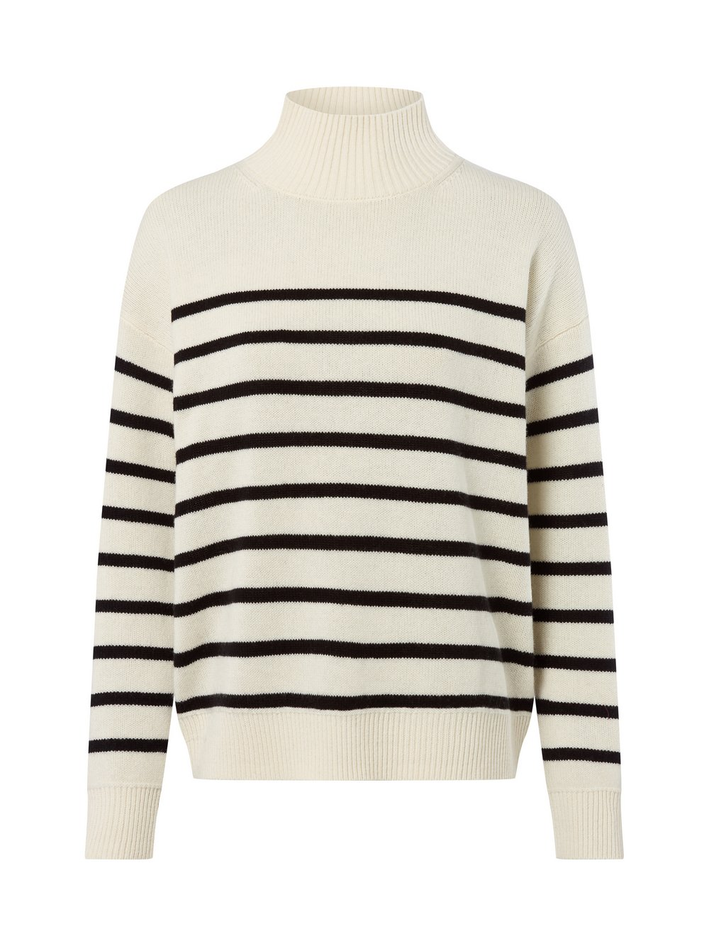 Marie Lund Damski sweter z wełny merynosów Kobiety Wełna merino biały, XS