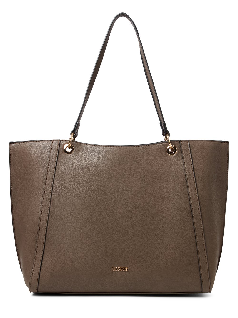 L.Credi Shopper damski - Petrana Kobiety Sztuczna skóra brązowy|szary, ONE SIZE